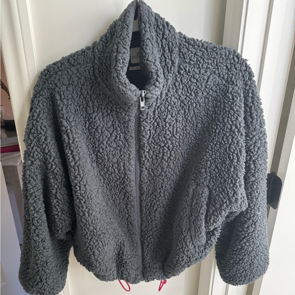 Urban Outfitters fleece jacket cropped